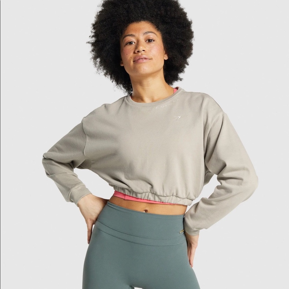 Whitney Cropped Pullover Mink